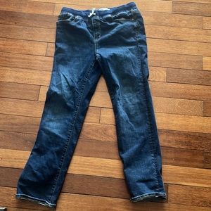Stretch drawstring boy jeans
